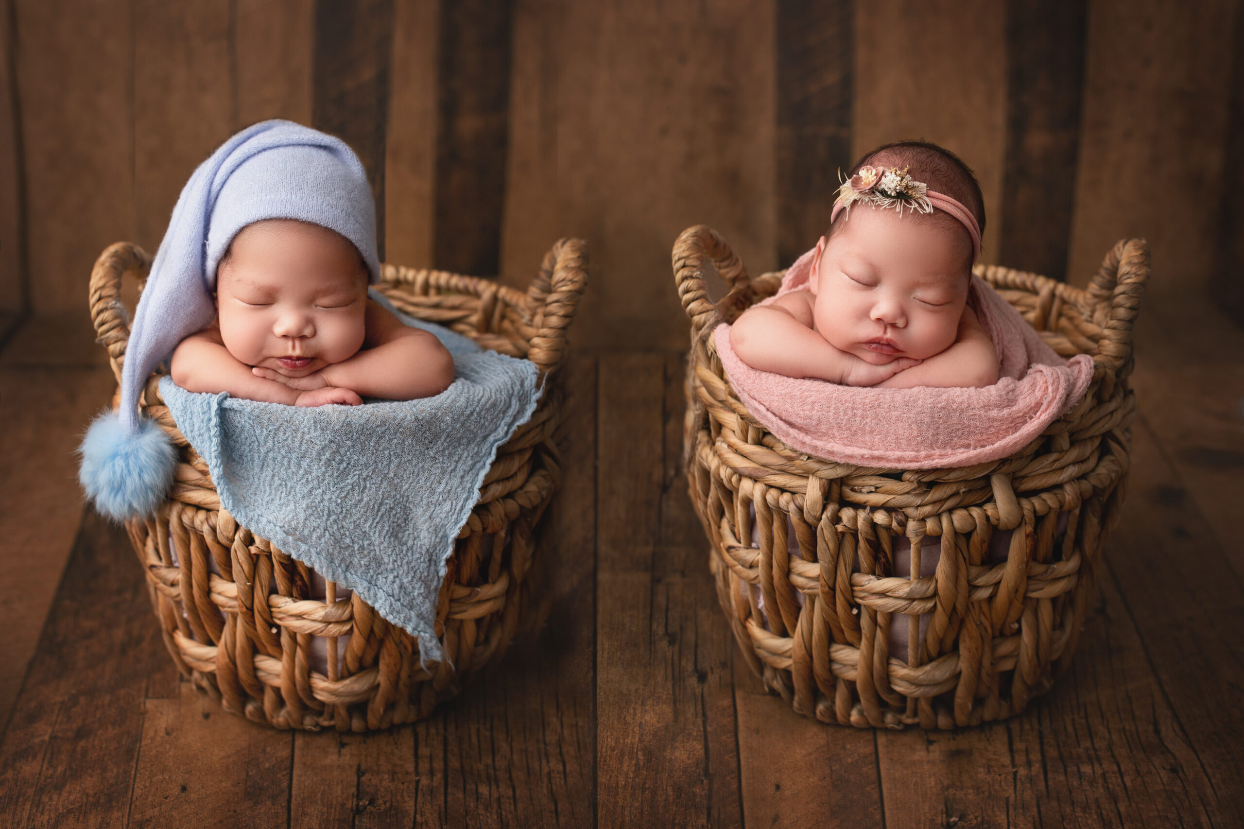 toronto baby store uses portrait of twin babies for local advertisement